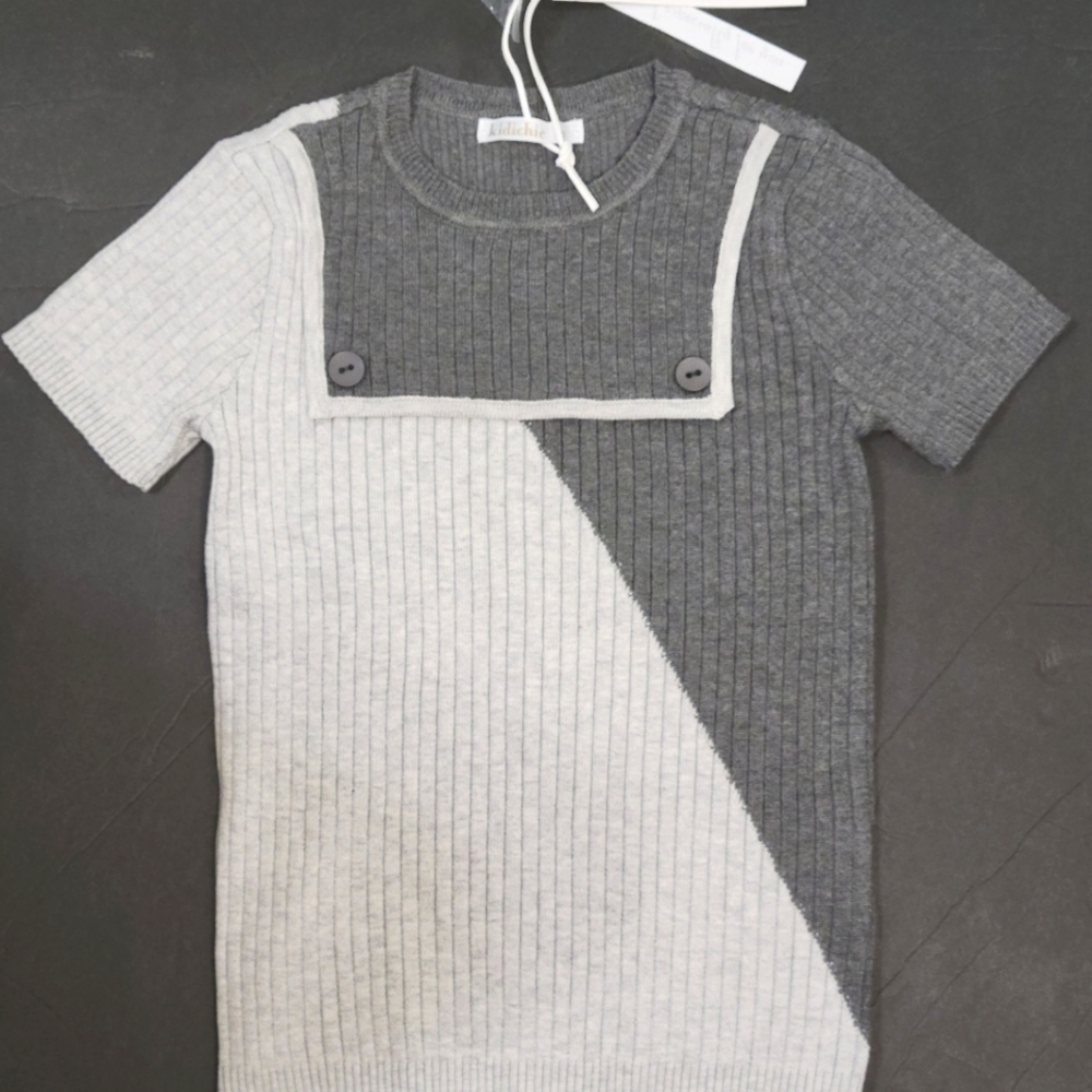 NWT size 5 short sleeve knit sweater boys